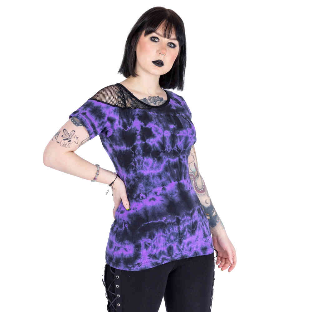Poizen Industries - Sadira Top - Black/Purple